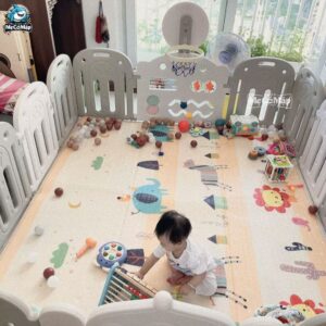 Quây cũi nhựa Pakey Vương Miện 34 Quây cũi nhựa cho bé Vương Miệng