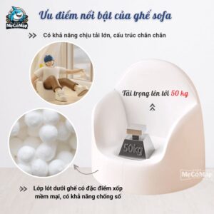 Ghế Sofa cho bé da PU cao cấp 34 Ghế Sofa cho bé da PU cao cấp
