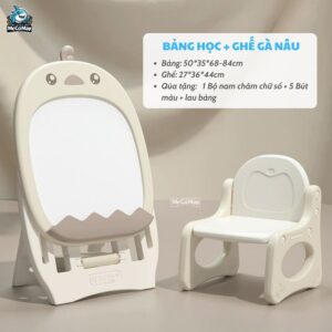 Bộ bảng học kèm ghế ngồi Gà Nâu 41 Bộ bảng học từ tính kèm ghế ngồi Gà Nâu