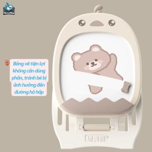 Bộ bảng học kèm ghế ngồi Gà Nâu 39 Bộ bảng học từ tính kèm ghế ngồi Gà Nâu