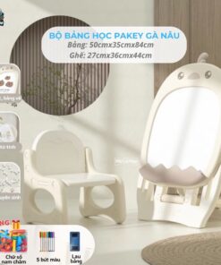 Bộ bảng học từ tính kèm ghế ngồi Gà Nâu