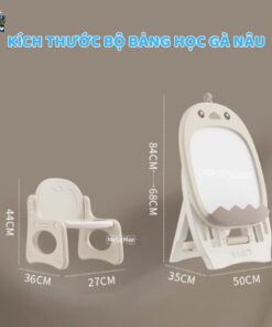 Bộ bảng học từ tính kèm ghế ngồi Gà Nâu