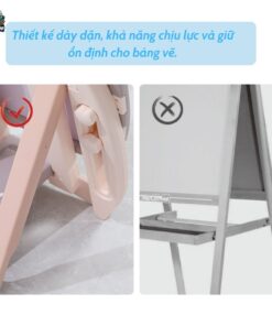 Bộ bảng học từ tính kèm ghế ngồi Gà Nâu