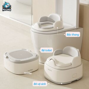 Bô vệ sinh BB01 màu ghi 33 Bô vệ sinh BB01 ghi