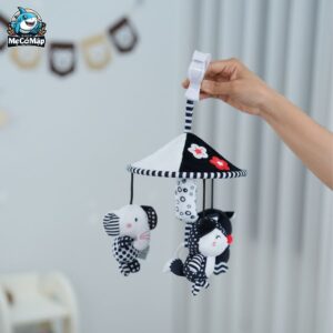 Đồ chơi treo nôi hình chuông gió 31 Đồ chơi treo nôi Happy Monkey hình chuông gió