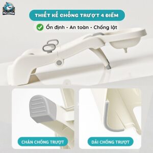 Ghế gội đầu GD01 Trắng - Ghi 39 Ghế gội đầu GD01 Trắng - Ghi
