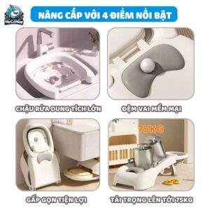 Ghế gội đầu Pakey P-GD02 57 Ghế gội đầu Pakey P-GD02