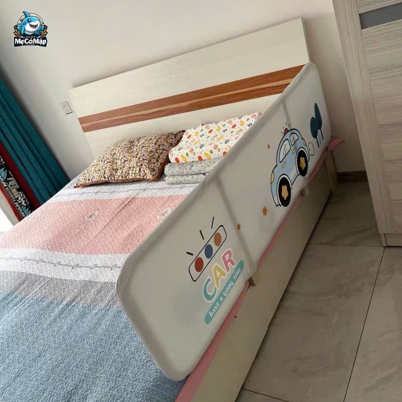 Nên mua thanh chắn giường loại nào? Hướng dẫn chi tiết cho ba mẹ 7 Thanh chắn giường bằng vải khung kim loại là sản phẩm được ưa chuộng nhất hiện nay