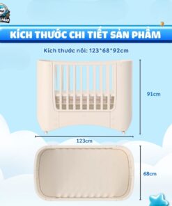 Nôi cũi nhựa Pakey P-NN01, P-NN02