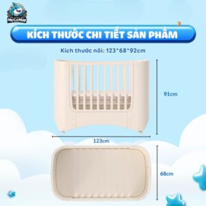 Nôi cũi nhựa Pakey P-NN01, P-NN02