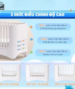 Nôi cũi nhựa Pakey P-NN01, P-NN02