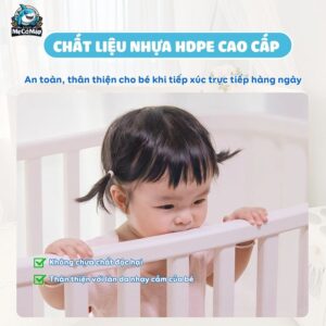 Nôi cũi nhựa Pakey P-NN01, P-NN02