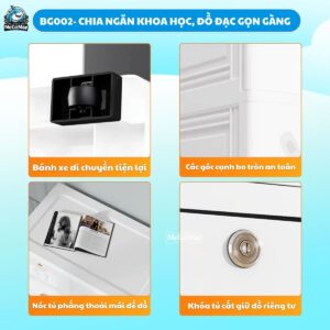 Tủ nhựa đựng đồ cho bé BG002