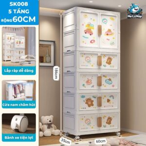 Tủ nhựa ngăn treo cho bé SK008