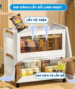 Tủ nhựa gấp gọn HC07-S màu trắng