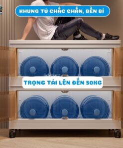 Tủ nhựa gấp gọn HC07-S màu trắng