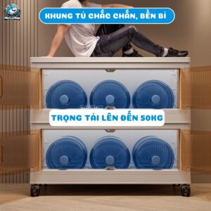 Tủ nhựa gấp gọn HC07-S màu trắng