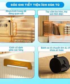 Tủ nhựa gấp gọn HC07-S màu trắng