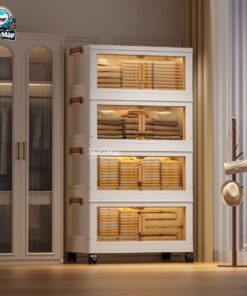 Tủ nhựa gấp gọn HC07-S màu trắng