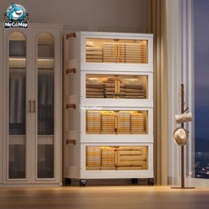 Tủ nhựa gấp gọn HC07-S màu trắng