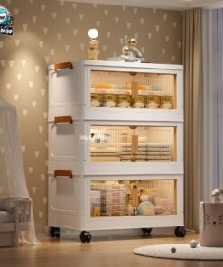 Tủ nhựa gấp gọn HC07-S màu trắng
