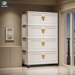 Tủ nhựa gấp gọn HC07-S màu trắng