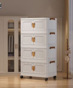 Tủ nhựa gấp gọn HC07-S màu trắng