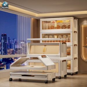 Tủ nhựa gấp gọn HC07-S màu trắng