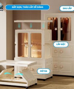 Tủ nhựa gấp gọn có ngăn treo HC08-S