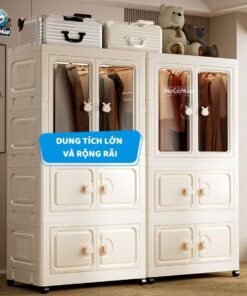 Tủ nhựa gấp gọn có ngăn treo HC08-S