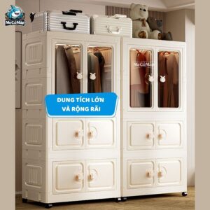 Tủ nhựa gấp gọn có ngăn treo HC08-S