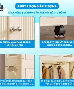 Tủ nhựa gấp gọn cho bé HC09-S