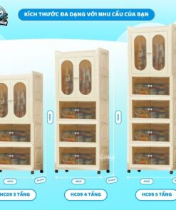 Tủ nhựa gấp gọn cho bé HC09-S