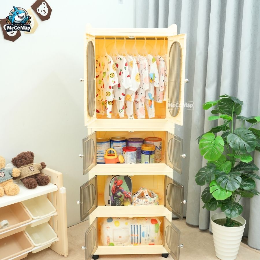 Tủ nhựa gấp gọn cho bé HC09-S