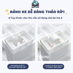Tủ nhựa cho bé Pakey HX010