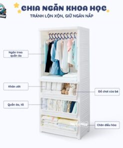 Tủ nhựa cho bé Pakey HX010