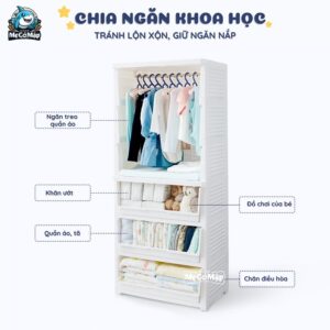 Tủ nhựa cho bé Pakey HX010