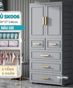Tủ nhựa cho bé 5 tầng SK006