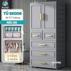 Tủ nhựa cho bé 5 tầng SK006