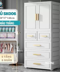 Tủ nhựa cho bé 5 tầng SK006
