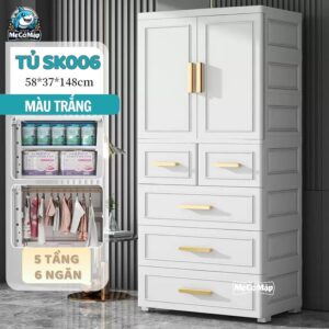 Tủ nhựa cho bé 5 tầng SK006