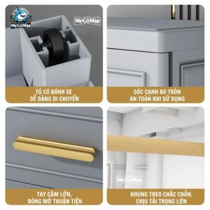 Tủ nhựa cho bé 5 tầng SK006