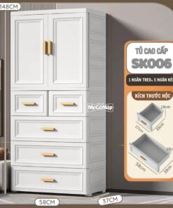 Tủ nhựa cho bé 5 tầng SK006