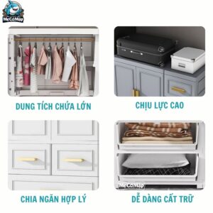 Tủ nhựa cho bé 5 tầng SK006