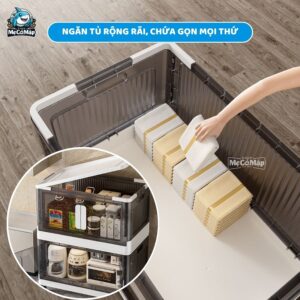 Tủ nhựa gấp gọn HC06 màu đen