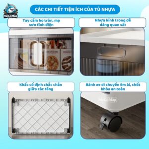 Tủ nhựa gấp gọn HC06 màu đen