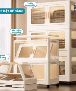 Tủ nhựa gấp gọn cho bé HC03