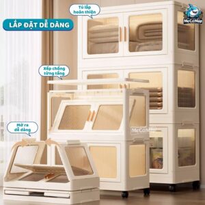 Tủ nhựa gấp gọn cho bé HC03