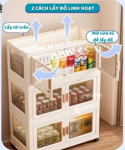 Tủ nhựa gấp gọn cho bé HC03