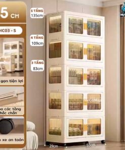 Tủ nhựa gấp gọn cho bé HC03